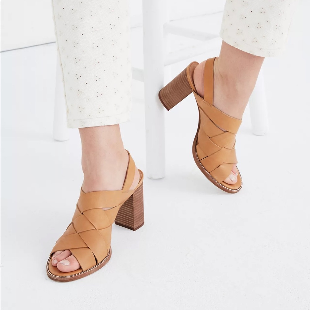 Madewell The Cindy Leather Chunky Sandal Size 7.5